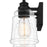 Quoizel Mcintire 3 Light Bath Light, Matte Black/Clear Seedy