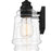 Quoizel Mcintire 4 Light Bath Light, Matte Black/Clear Seedy
