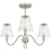 Quoizel McKinney 3Lt Semi-Flush Mount, Nickel/Clear Swirl - MCK1722BN