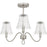 Quoizel McKinney 3Lt Semi-Flush Mount, Nickel/Clear Swirl