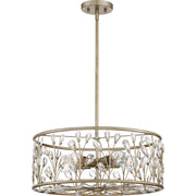 Quoizel 5 Light Meadow Lane Pendant, Vintage Gold