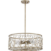 Quoizel 5 Light Meadow Lane Pendant, Vintage Gold