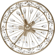 Quoizel 5 Light Meadow Lane Pendant, Vintage Gold