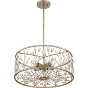 Quoizel 5 Light Meadow Lane Pendant, Vintage Gold