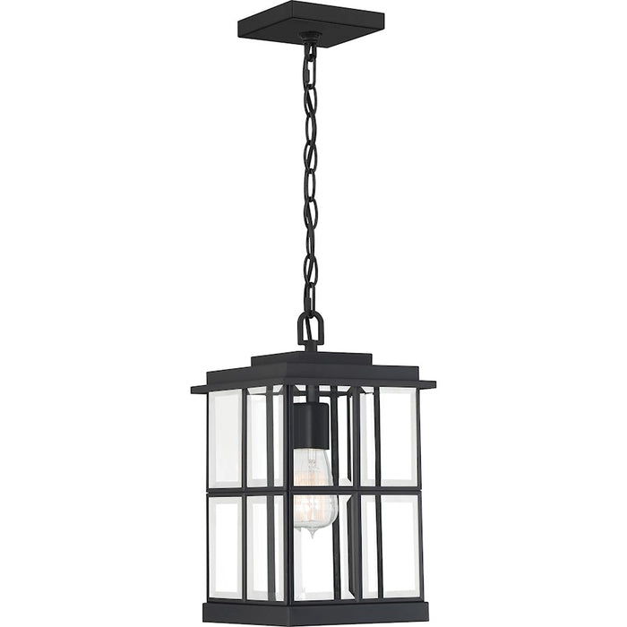 Quoizel Mulligan 1 Light 8" Outdoor Lantern, Matte Black
