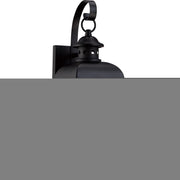 Quoizel Millhouse 18in 2-Light Outdoor Lantern | Traditional Mystic Black and Clear Seedy Glass | Front Porch & Entryway | Model MHE8409K