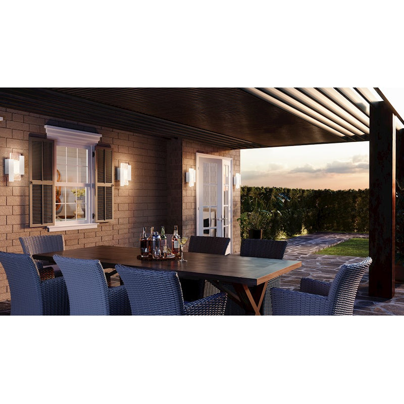 Quoizel Miranda Outdoor Wall Mount, Brushed Aluminum