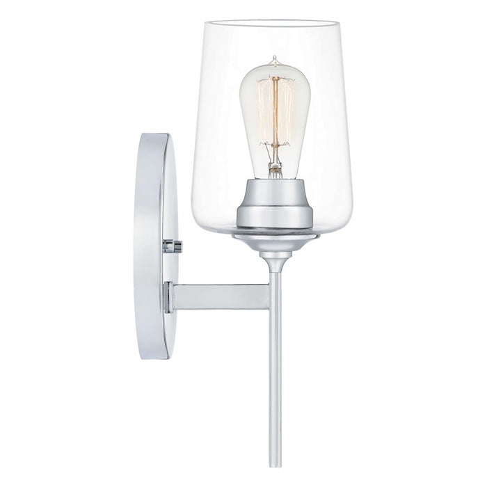 Quoizel Miller 1 Light Wall Sconce, Polished Chrome