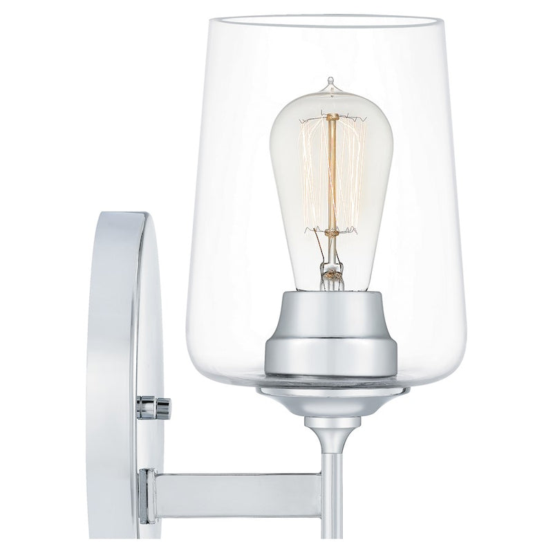 Quoizel Miller 1 Light Wall Sconce, Polished Chrome