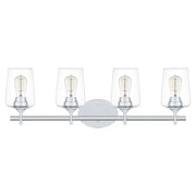 Quoizel Miller 4 Light Bath Vanity, Polished Chrome