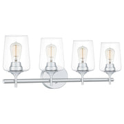 Quoizel Miller 4 Light Bath Vanity, Polished Chrome