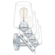 Quoizel Miller 4 Light Bath Vanity, Polished Chrome