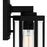 Quoizel Mesnick 1 Light Outdoor Lantern, Black/Clear Beveled
