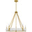 Quoizel Molly 5 Light Chandelier, Brushed Gold