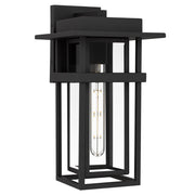 Quoizel Morgan 1-Lt Earth Black Outdoor Wall Lantern, Earth Black - MORG8408EK