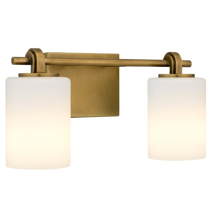 Quoizel Morris 2-Lt Weathered Brass Vanity Light, Weathered Brass - MORR8615WS