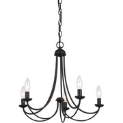 Quoizel Mirren 21in 5-Light Chandelier | Transitional Imperial Bronze Steel | Dining Room & Kitchen Island | 21 x 21 x 18 in | Model MRN5005IB