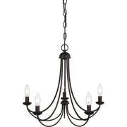 Quoizel Mirren 21in 5-Light Chandelier | Transitional Imperial Bronze Steel | Dining Room & Kitchen Island | 21 x 21 x 18 in | Model MRN5005IB