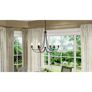 Quoizel Mirren 28in 6-Light Chandelier | Transitional Imperial Bronze Steel | Dining Room & Foyer | 28 x 28 x 23 in | Model MRN5006IB