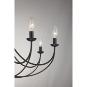 Quoizel Mirren 32in 8-Light Chandelier | Transitional Imperial Bronze Steel | Dining Room & Foyer | 32 x 32 x 28 in | Model MRN5008IB