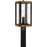Quoizel Marion Square 1 Light Outdoor Post, Black/Clear