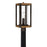 Quoizel Marion Square 1 Light Outdoor Post, Black/Clear