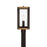 Quoizel Marion Square 1 Light Outdoor Post, Black/Clear