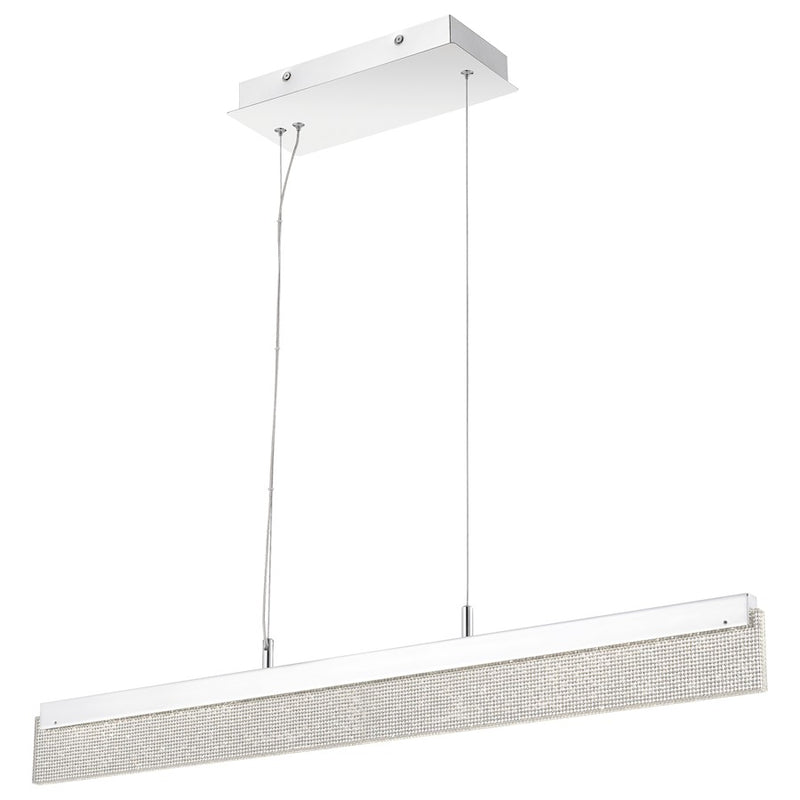 Quoizel Matrix Linear Chandelier, Polished Chrome