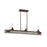 Quoizel Melville Linear 6 Light Chandelier, Iron Gate