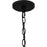 Quoizel Myla 3 Light Pendant, Black/Black Metal Shade Gold Inside