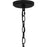 Quoizel Myla 10 Lt Chandelier, Black/Black Metal Shade Gold Inside