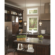 Quoizel 1 Light New England Mini Pendant in Brushed Nickel