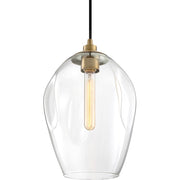 Quoizel Nostalgia 1 Light Mini Pendant, Weathered Brass
