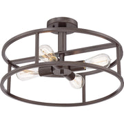 Quoizel New Harbor Semi-Flush Mount in Western Bronze