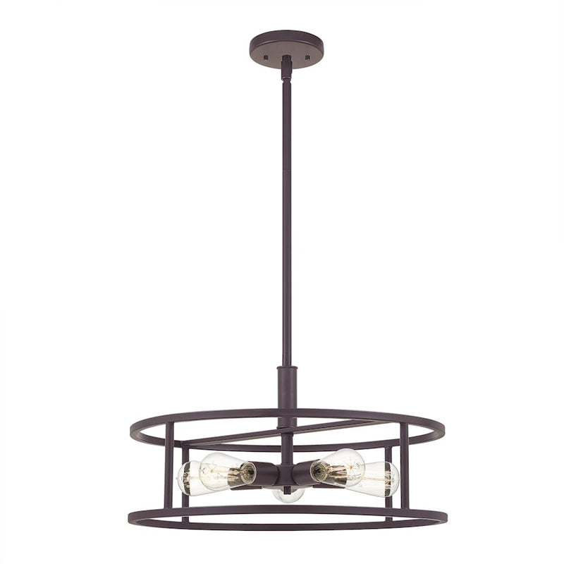 Quoizel New Harbor 5 Light Pendant, Western Bronze
