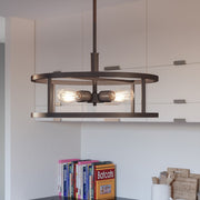 Quoizel New Harbor 5 Light Pendant, Western Bronze