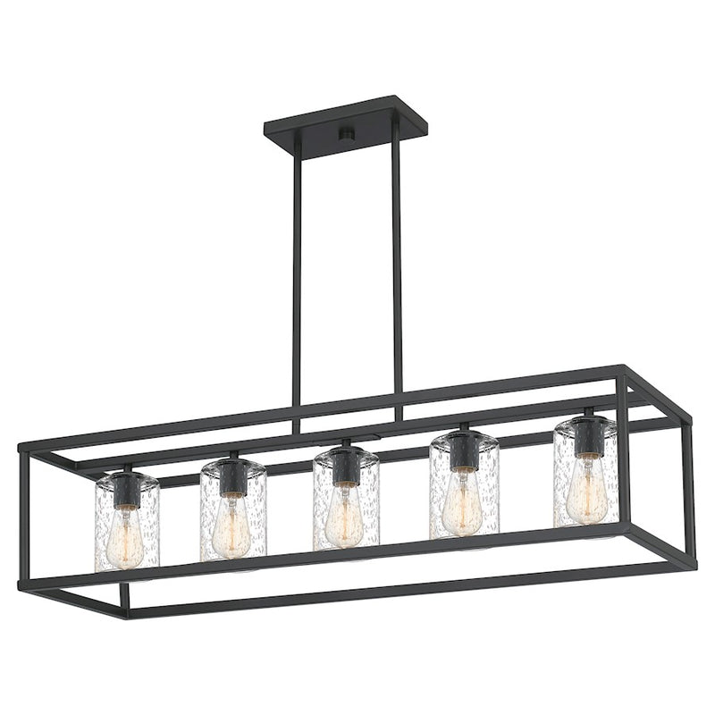 Quoizel New Harbor 5 Light Island Chandelier, Old Bronze