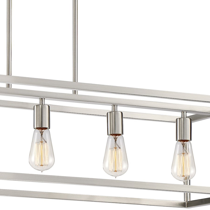 Quoizel New Harbor 5 Light Island Light, Brushed Nickel