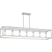 Quoizel New Harbor 7 Light Island Chandelier, Brushed Nickel