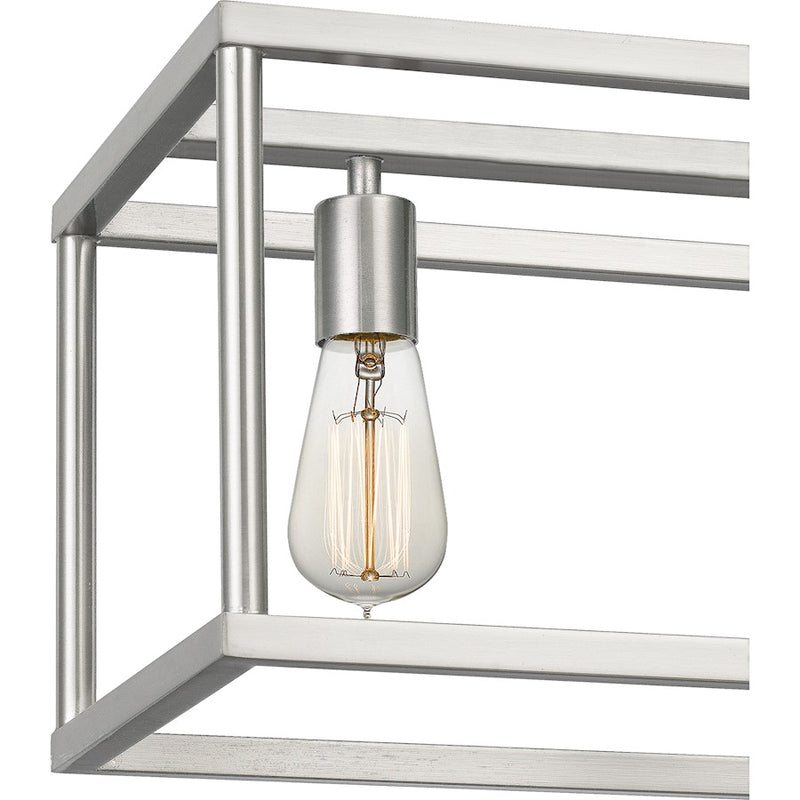 Quoizel New Harbor 7 Light Island Chandelier, Brushed Nickel