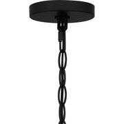 Quoizel Nielson 17in 3-Light Pendant | Transitional Matte Black and Opal Etched Glass | Kitchen Island & Dining Room | Model NIE2817MBK