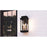 Quoizel Noelle 2 Light Outdoor Lantern, Black/Clear Panel Side