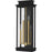Quoizel Noelle 4Lt Outdoor Lantern, Black/Clear/Clear Panel Side