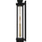 Quoizel Noelle 4Lt Outdoor Lantern, Black/Clear/Clear Panel Side