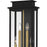 Quoizel Noelle 4Lt Outdoor Lantern, Black/Clear/Clear Panel Side