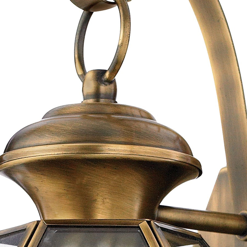 Quoizel 1 Light Newbury Outdoor Wall Lanterns, Antique Brass