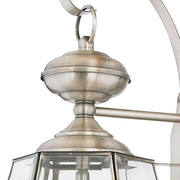 Quoizel Newbury 20in 2-Light Outdoor Wall Lantern | Traditional Pewter and Clear Beveled Glass | Front Door & Porch | Model NY8317P