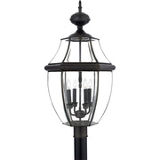 Quoizel Newbury 16in 4-Light Outdoor Lantern | Traditional Medici Bronze Brass and Clear Beveled Glass | Front Entry & Porch | Model NY9045Z