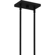 Quoizel Oakley 44in 6-Light Island Chandelier | Traditional Earth Black Steel | Kitchen Island & Dining Room | 44.5 x 8.75 x 8 in | Model OAK644EK