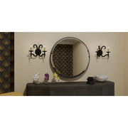 Quoizel Octavia 14in 2-Light Wall Sconce | Traditional Earth Black and Aged Brass Steel | Bedroom & Hallway | 14 x 7.25 x 11.25 in | Model OCA8714EK
